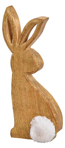 Veľkonočný zajac z mangového dreva BUNNY POM - viac veľkostí Veľkosť: S