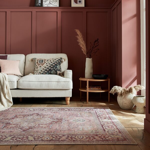 Flair Rugs, Kusový koberec Hebden Windsor Pink, 120x170, ružová, obývacia izba