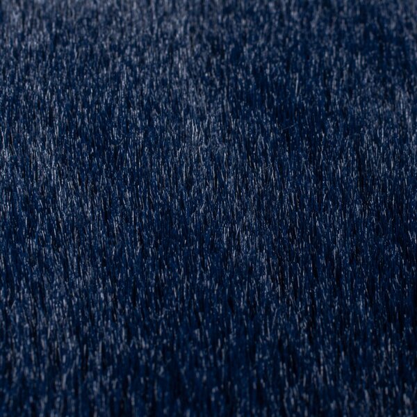 Flair Rugs, Kusový koberec Ivy Faux Fur Navy, 120x170, modrá, obývacia izba