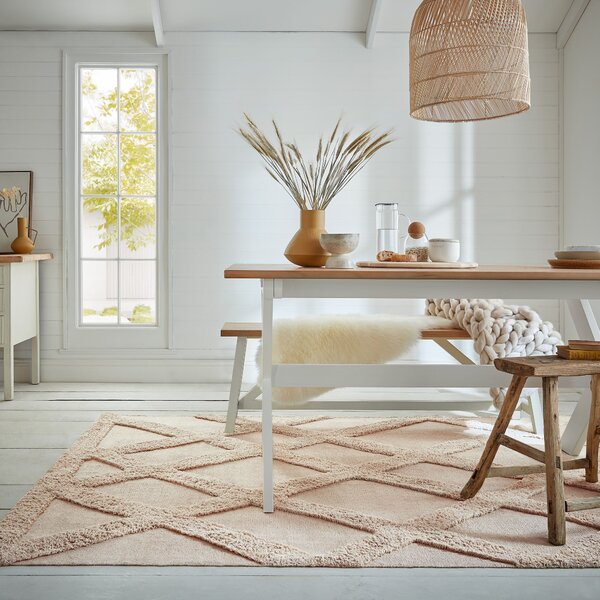 Flair Rugs , Kusový koberec Kaia Tessa Diamond Natural, 200x290, béžová, obývacia izba