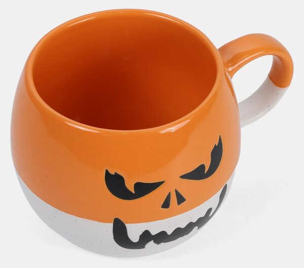 Sinsay - Hrnček s halloweenskym motívom - mandarínková
