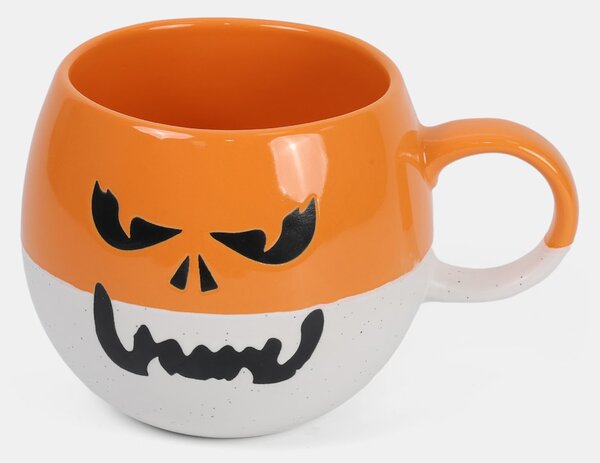Sinsay - Hrnček s halloweenskym motívom - mandarínková