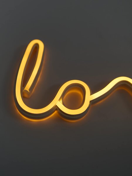 Sinsay - LED neonová lampa v tvare nápisu "Love" - biela