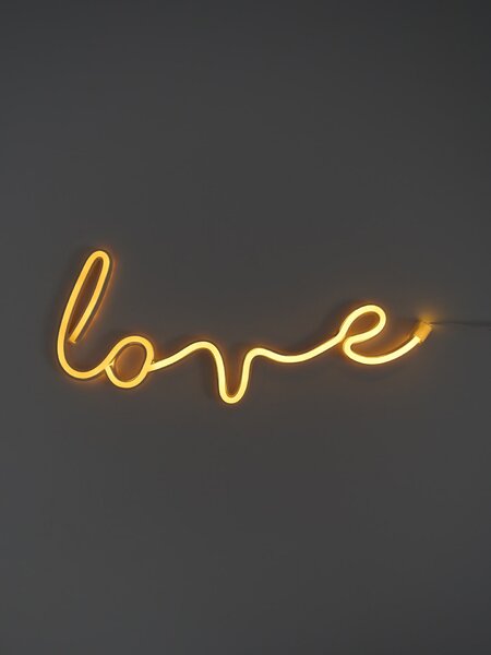 Sinsay - LED neonová lampa v tvare nápisu "Love" - biela