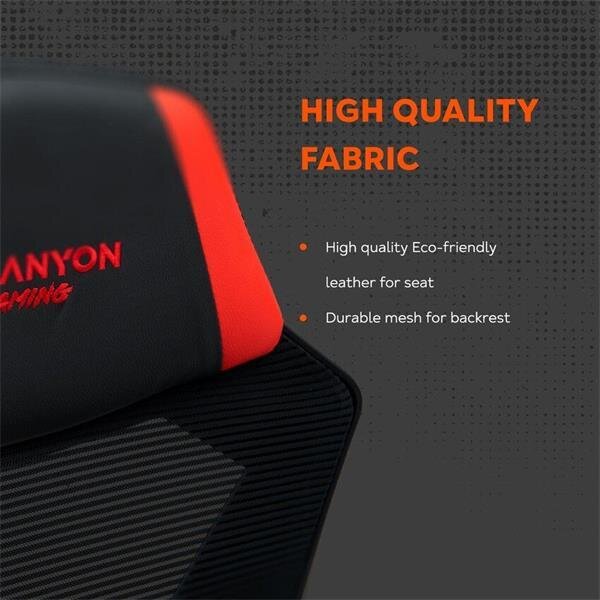 Canyon Flow CNE-MCH01 - Ergonomické herné kreslo čierno-oranžové