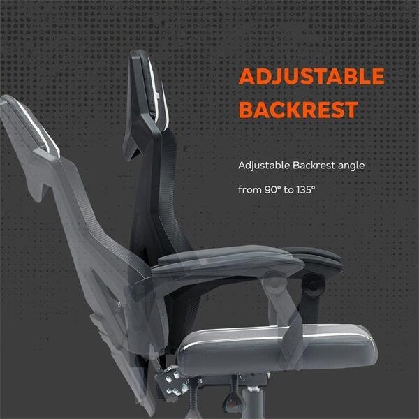 Canyon Flow CNE-MCH01 - Ergonomické herné kreslo čierno-oranžové