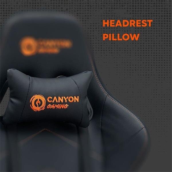 Canyon Irida CNS-RGBCH03 - Herné kreslo s RGB podsvietením čierne
