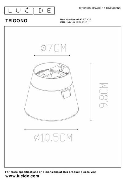 Lucide L099350130 bodové stropné svietidlo TRIGONO GU10