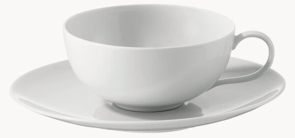 Ručne vyrobená porcelánová šálka na čaj's podšálkou Urbino