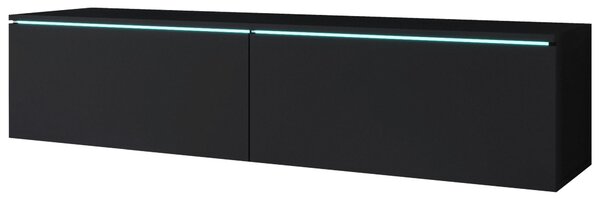 NÍZKA KOMODA, grafitová, 140/30/33 cm P & B - Online Only drobný nábytok, Online Only
