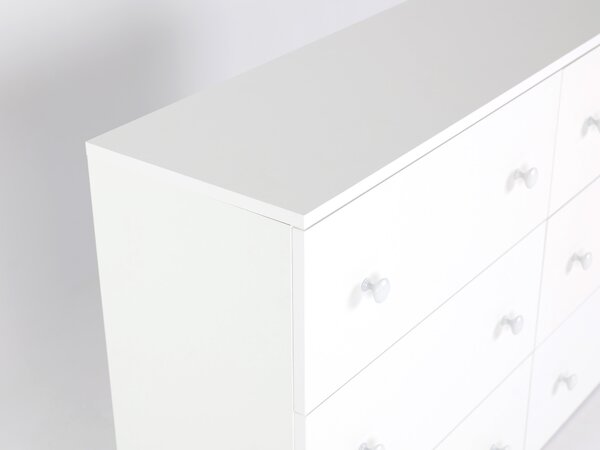 Komoda Leo 120 - biele úchyty