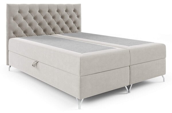 Wilsondo Čalúnená boxspring manželská posteľ Guliette s matracom - ružová Rozmer: 140x200