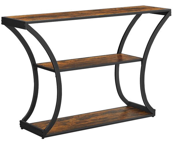 KONZOLOVÝ STOLÍK, hnedá, čierna, drevo, kov, 120/30/80 cm Boxxx - Online Only obývacie izby, Online Only