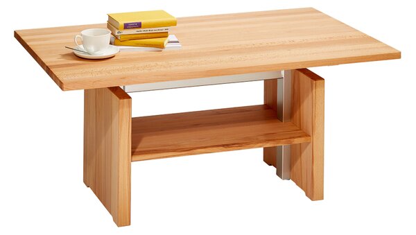 KONFERENČNÝ STOLÍK, farba buka, drevo, kov, 110/65/55-69 cm Linea Natura - Stolíky do obývačky, Online Only