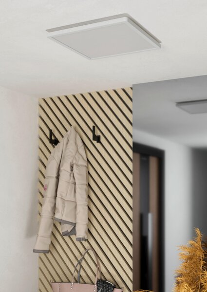 STROPNÉ LED SVIETIDLO, 39/39/3 cm Eglo - Online Only bytové doplnky, Online Only