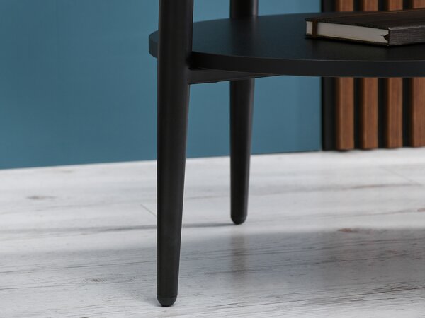 NovýNábytok.sk Konferenčný stolík Randolf S (betón + čierna). Akcia -11%. Vlastná spoľahlivá doprava až k Vám domov. 1111687