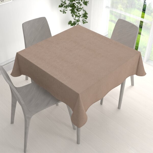 Biante Štvorcový obrus/imitácia brúsenej kože Alcantara ALC-006 Béžový 40x40 cm