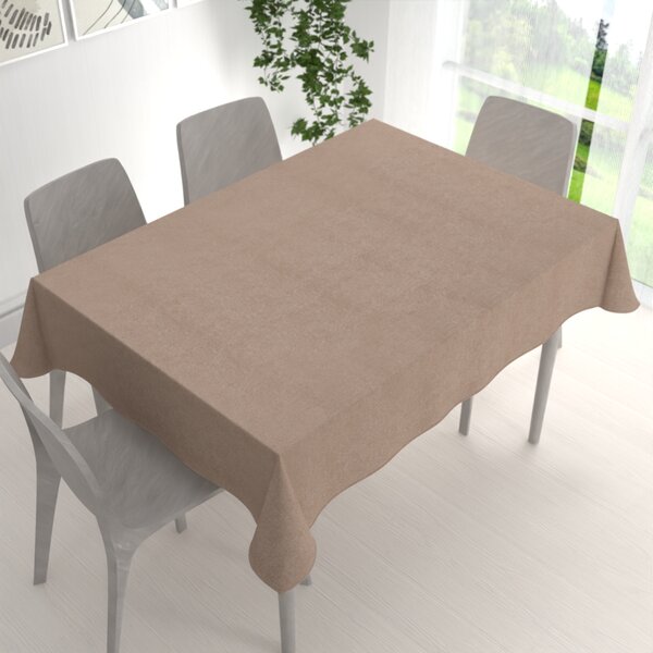 Biante Obdĺžnikový obrus/imitácia brúsenej kože Alcantara ALC-006 Béžový 50x100 cm