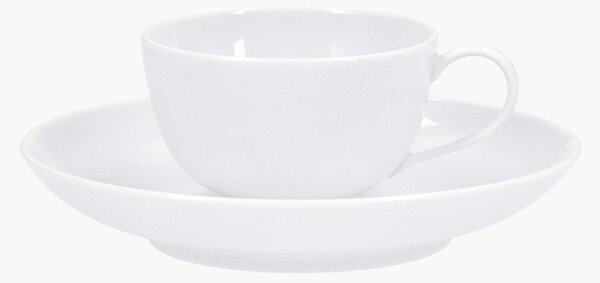 Ručne vyrobené porcelánové šálky na espresso's podšálkami Urbino, 2 ks
