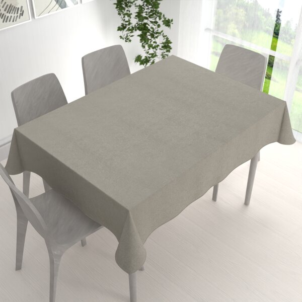 Biante Obdĺžnikový obrus/imitácia brúsenej kože Alcantara ALC-014 Svetlo sivý 50x100 cm