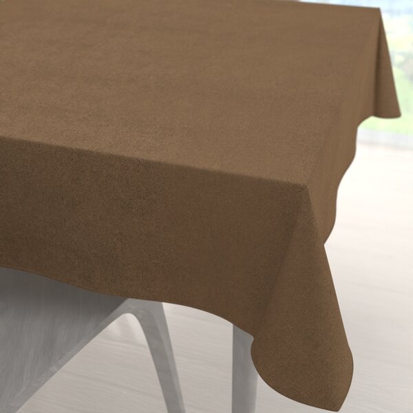 Biante Štvorcový obrus/imitácia brúsenej kože Alcantara ALC-015 Svetlo hnedý 40x40 cm
