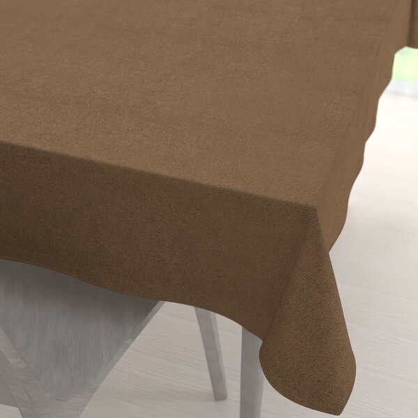 Biante Obdĺžnikový obrus/imitácia brúsenej kože Alcantara ALC-015 Svetlo hnedý 50x100 cm