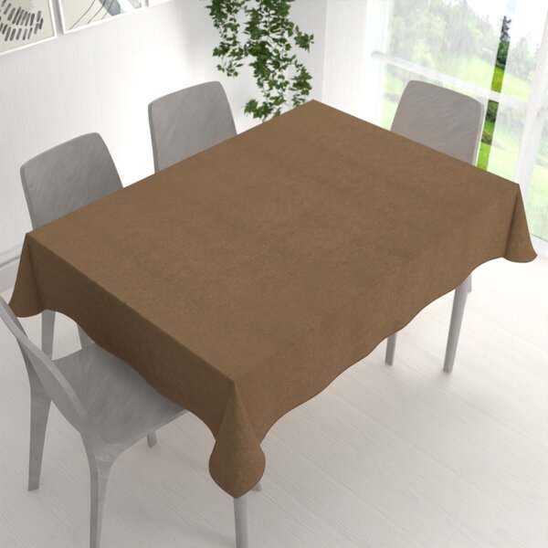 Biante Obdĺžnikový obrus/imitácia brúsenej kože Alcantara ALC-015 Svetlo hnedý 50x100 cm