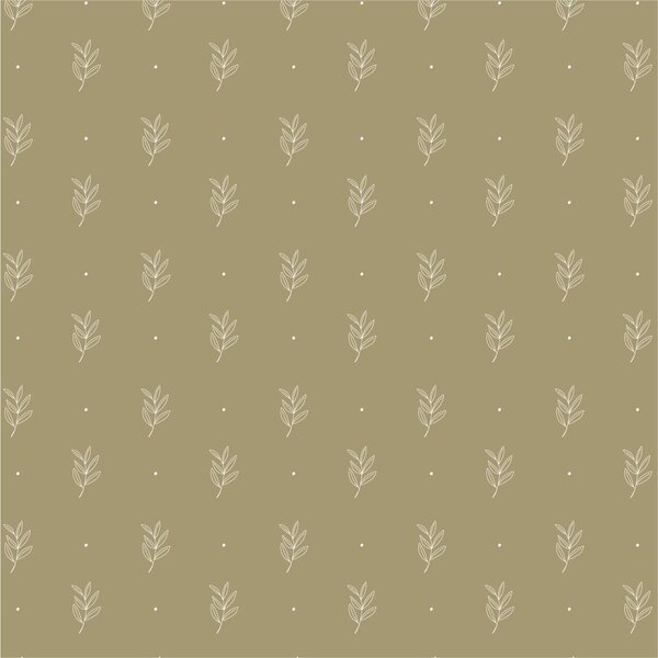 IB Laursen Servírovacie obrúsky GREEN LEAF 40x40 cm, 50 ks zelené