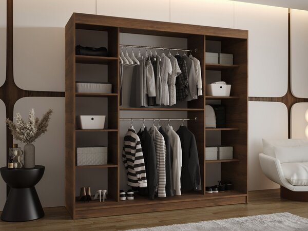 Šatníková skriňa Rubino T1 200x200x62 - orech warmia