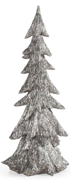 DEKORAČNÁ SOŠKA PINE 18X44 CM STRIEBORNÁ