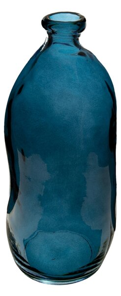 Sklenená váza Jeanne Blue 14,5x35 cm