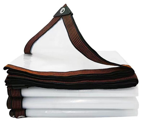 Elzusha – Priehľadná plachta, vodeodolná, 2x2,5 m, PVC, s okrajovými pútkami