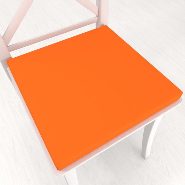 Biante Štvorcový podsedák Rongo RG-035 Oranžový - 38x38x3 cm
