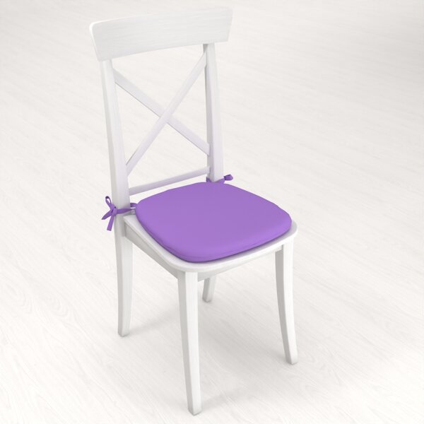Biante Oblý podsedák Rongo RG-038 Svetlo fialový - 39x37x3 cm