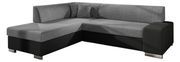Rozkladacia sedacia súprava CHERRY, 278x73x216 cm, sawana 21/soft 011 black, lavá