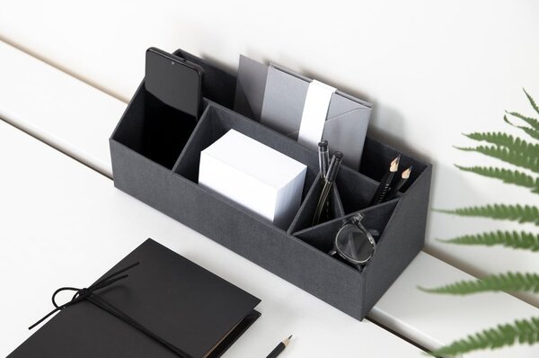 Kartónový organizér na písacie potreby Elisa Canvas Paper Laminate – Bigso