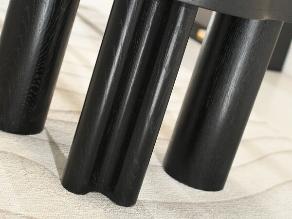 NovýNábytok.sk Konferenčný stolík Sirvieron (čierna). Akcia -10%. Vlastná spoľahlivá doprava až k Vám domov. 1137047