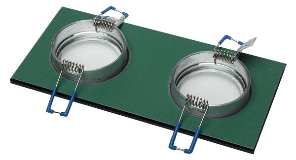 Podhľadové svietidlo Glass Square II, 1x sklenené/strieborné kovové tienidlo, s