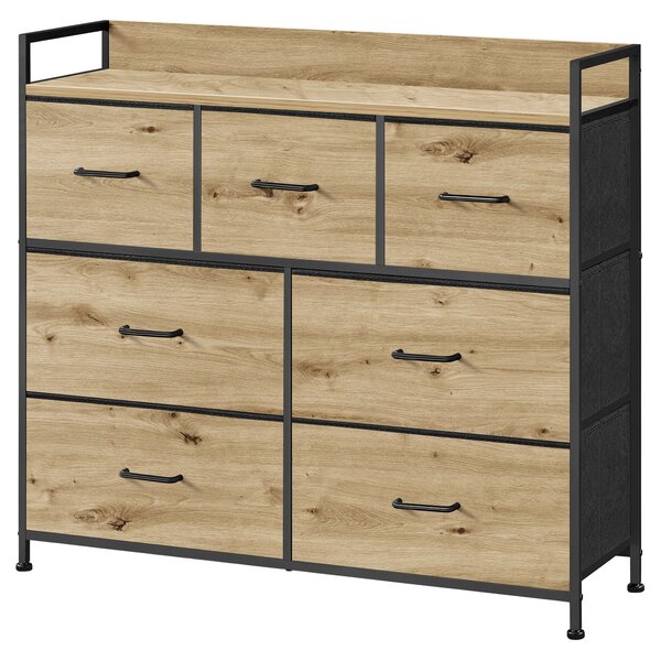 Dekorstudio Industriálna komoda LTS137B88 dub artisan 98x28x85 cm - čierna
