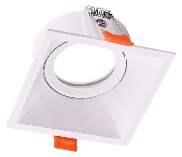 Podhľadové svietidlo Square3, 1x biele kovové tienidlo, (možnosť polohovania), w