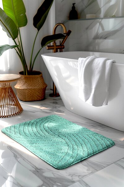 Kúpeľňová predložka tyrkysová Comfort, 1 set