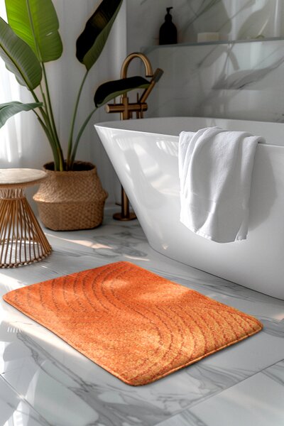 Kúpeľňová predložka oranžová Comfort,2 set