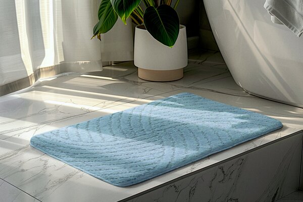 Kúpeľňová predložka svetlo modrá Comfort, 1 set