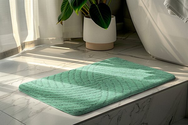Kúpeľňová predložka zelená Comfort, 1 set
