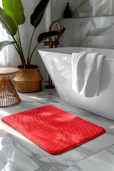 Kúpeľňová predložka červená Comfort, 2 set