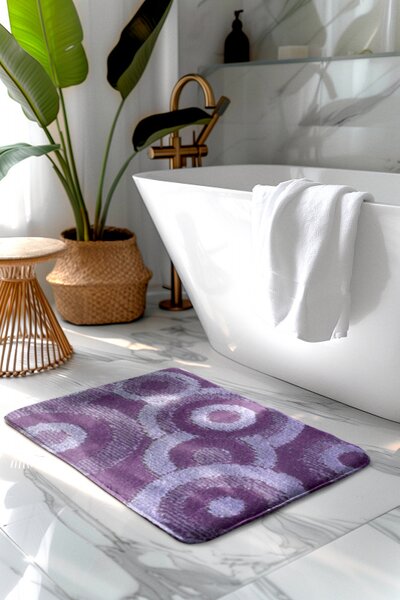 Kúpeľňová predložka fialová CLC Comfort,2 set