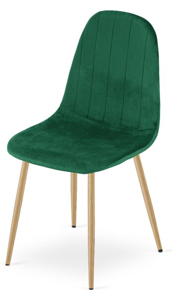 Jedálenská stolička PADVA VELVET, zelená