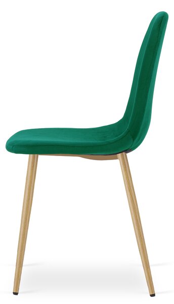 Jedálenská stolička PADVA VELVET, zelená