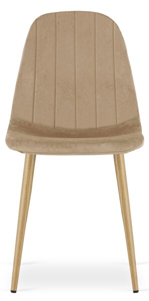 Jedálenská stolička PADVA VELVET, hnedá