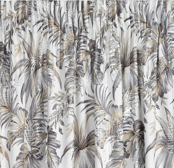 Dekorstudio Zamatový záves RODOS s riasiacou páskou 140x270 cm - biely